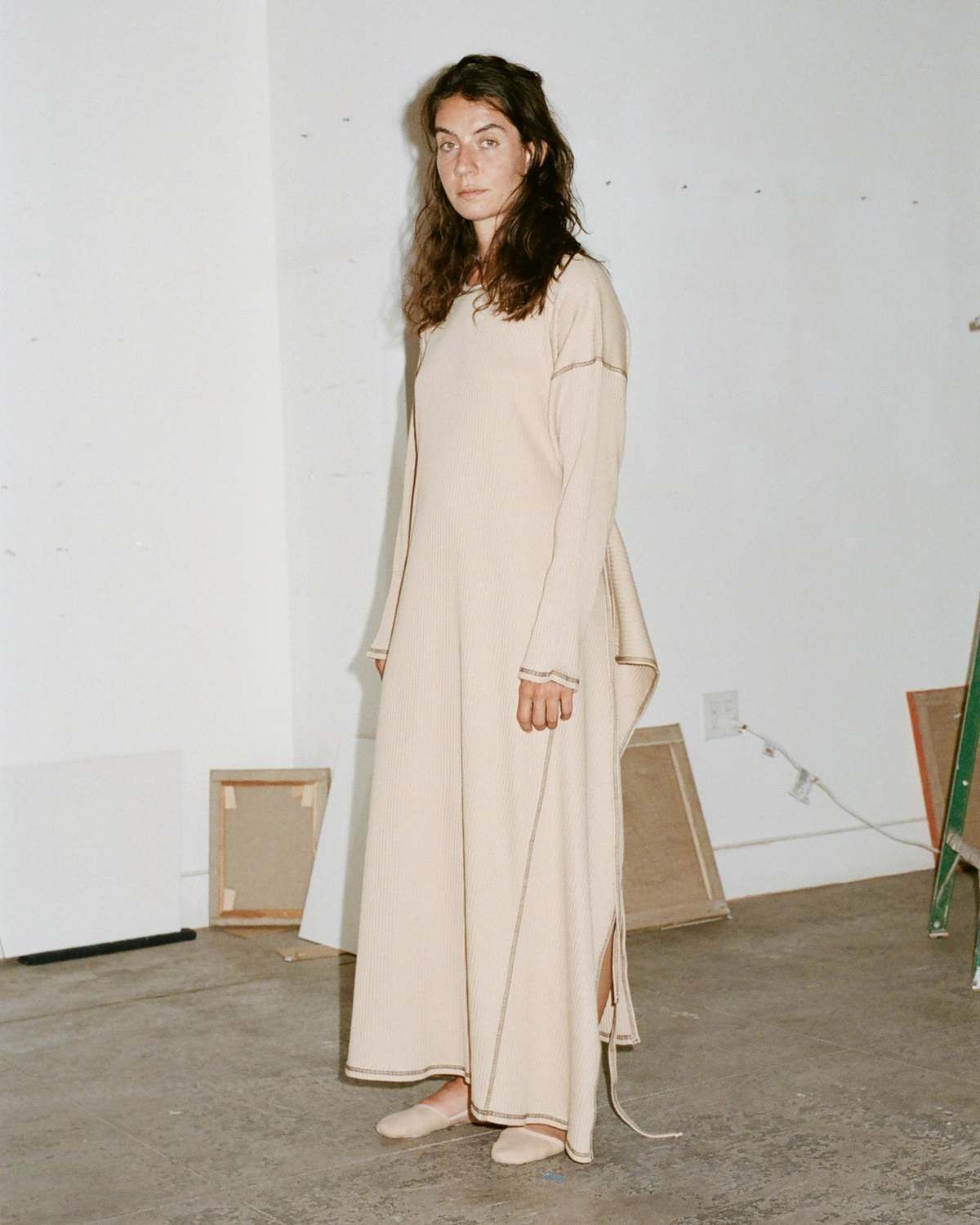 베이스레인지(BASERANGE) SHAW KAFTAN (RIB FLEECE)