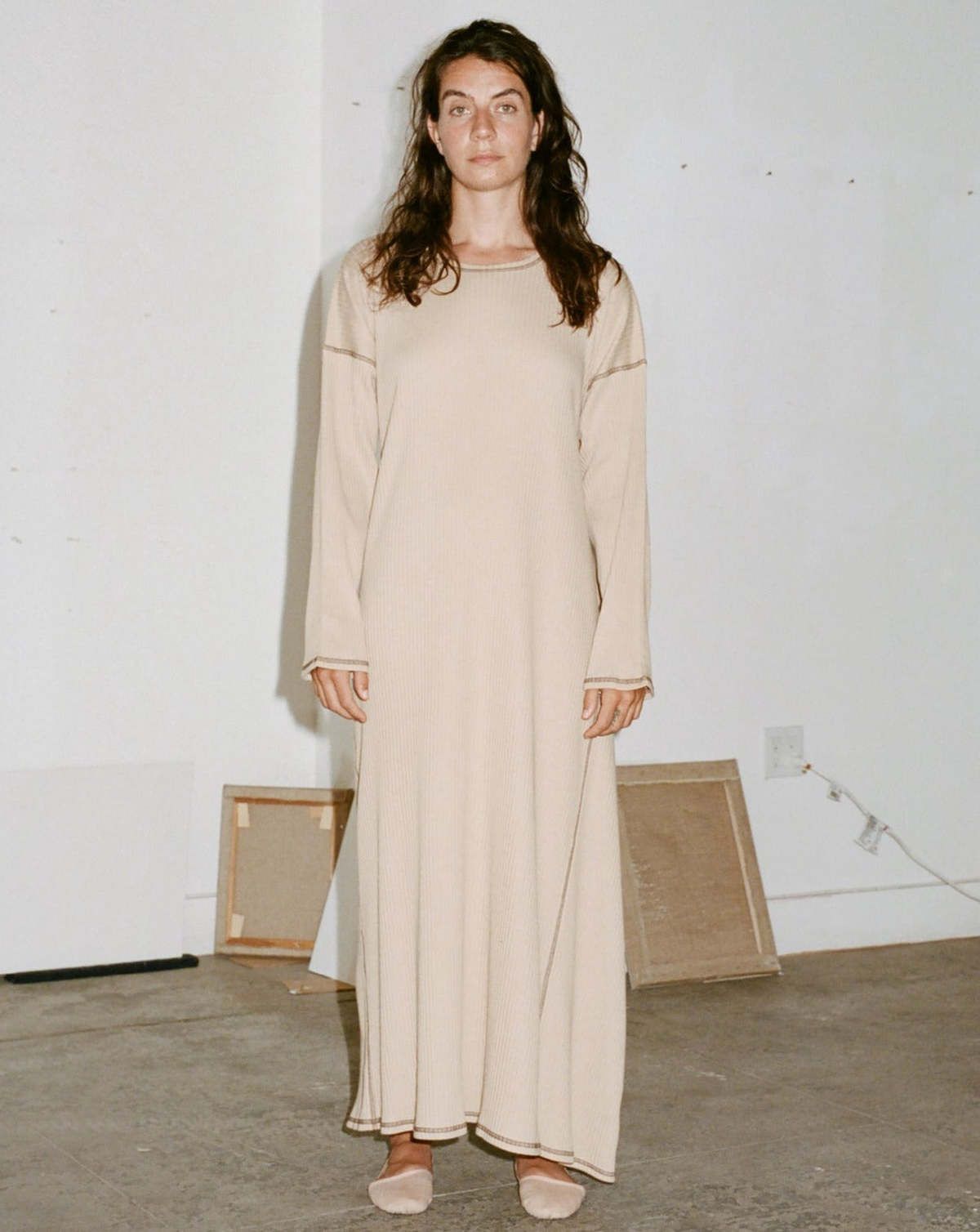 베이스레인지(BASERANGE) SHAW KAFTAN (RIB FLEECE)