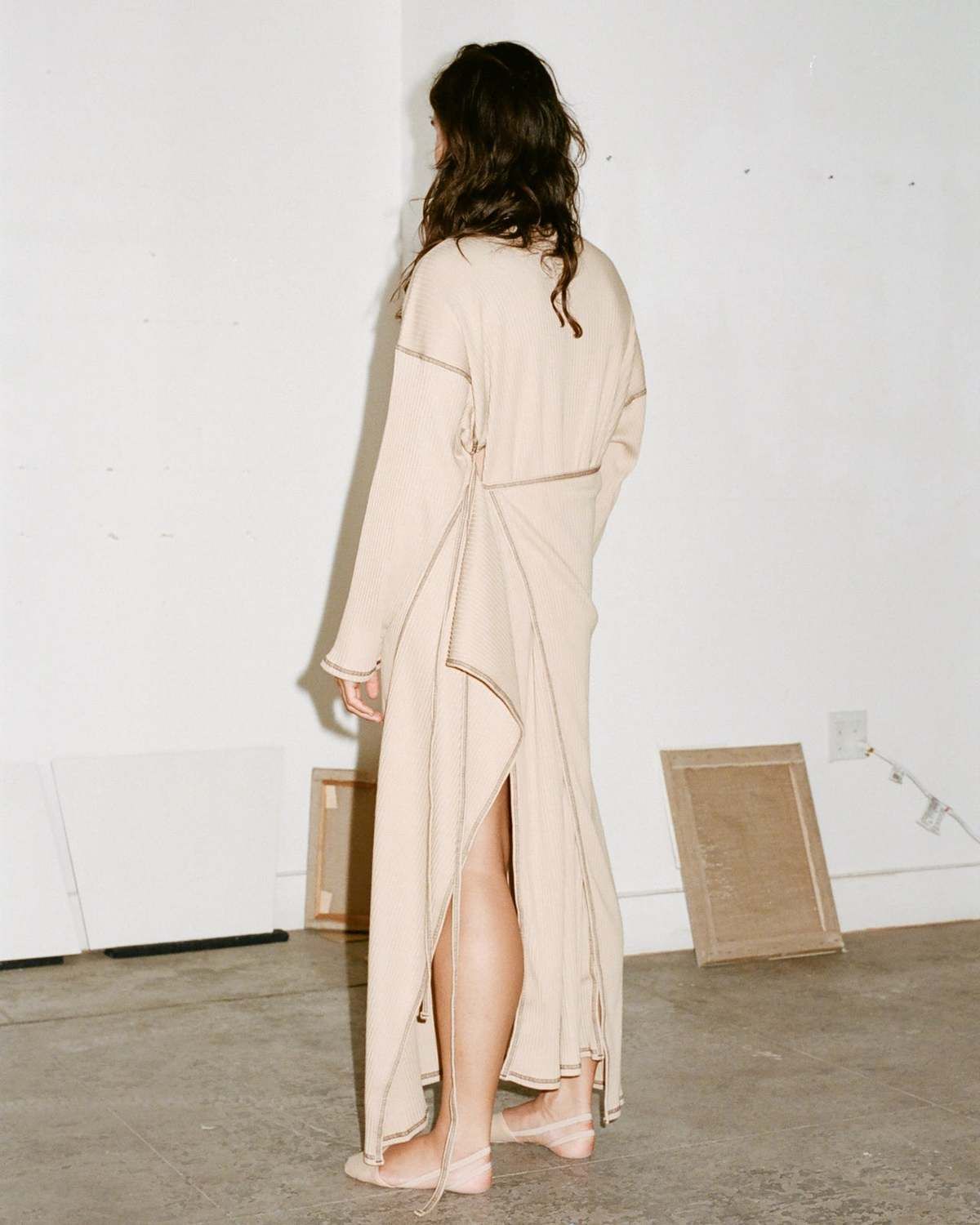 베이스레인지(BASERANGE) SHAW KAFTAN (RIB FLEECE)