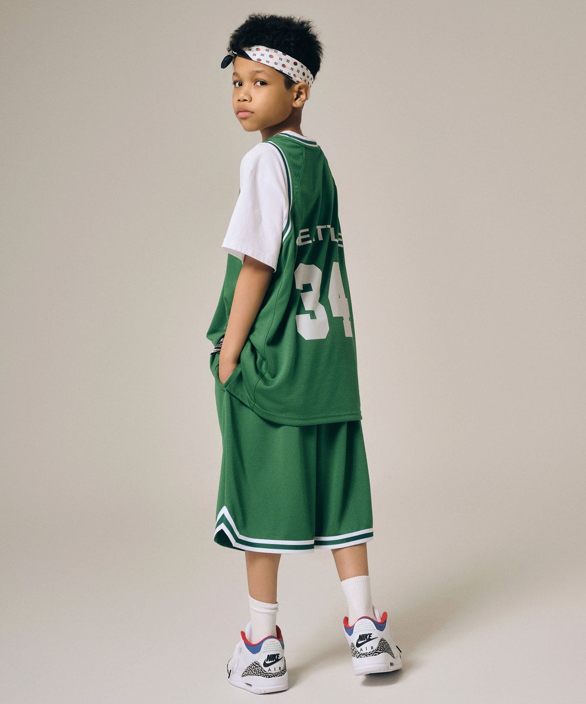 테이크이지 키즈(TAKEASY KIDS) 자이언트핏 바스켓볼 쇼츠 (그린)
