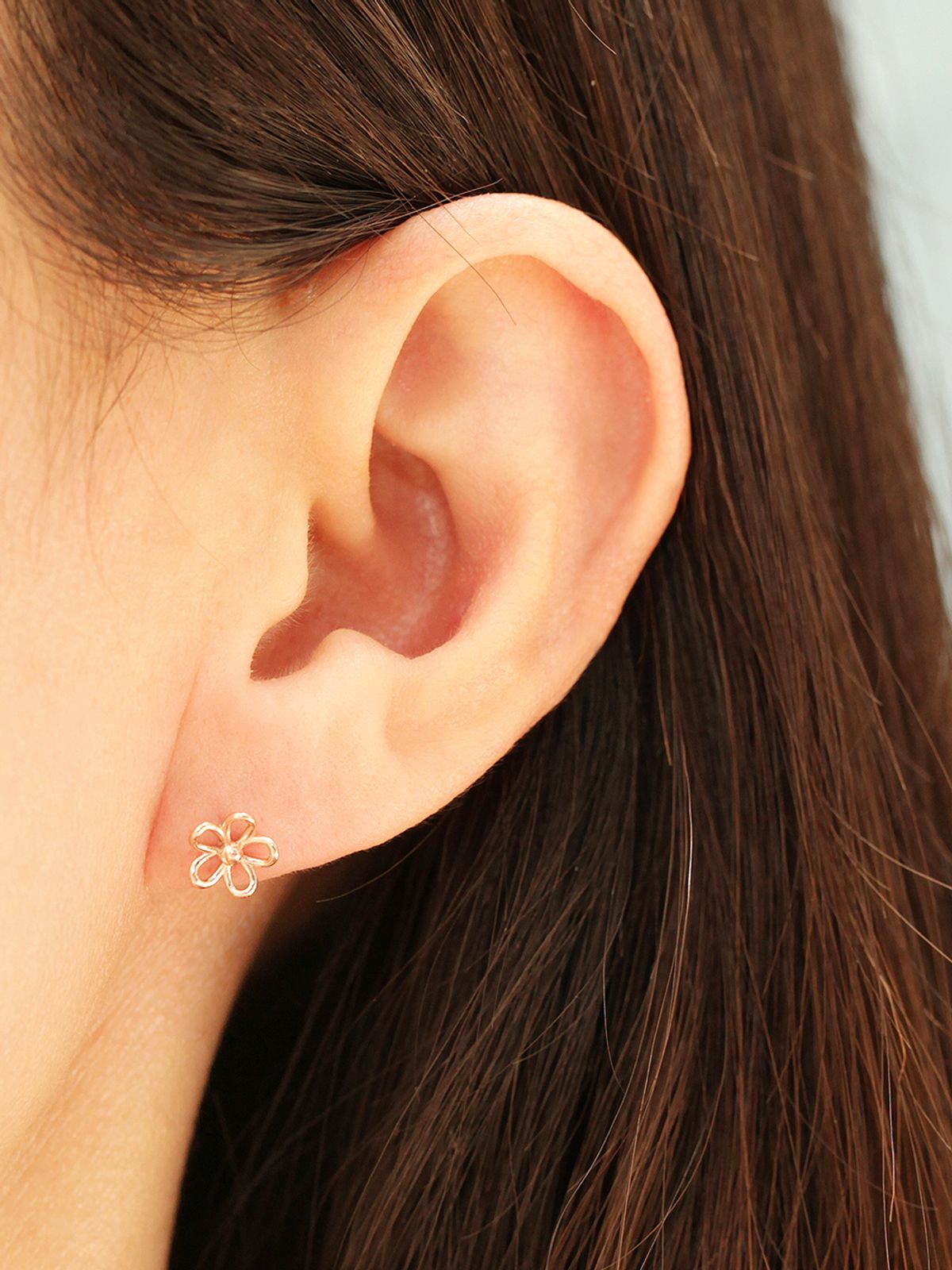 미니멀피어싱(MINIMALPIERCING) 14K 플라워 포인트 라블렛 피어싱