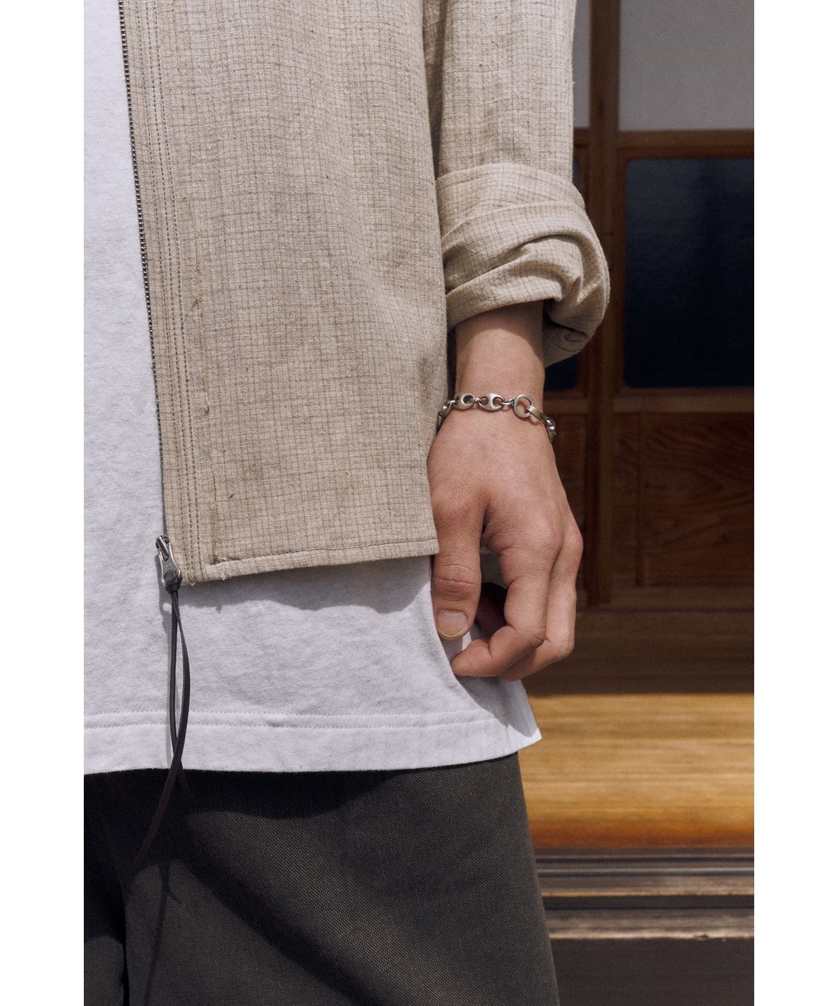 유스(YOUTH) Stud Link Chain Bracelet - Silver
