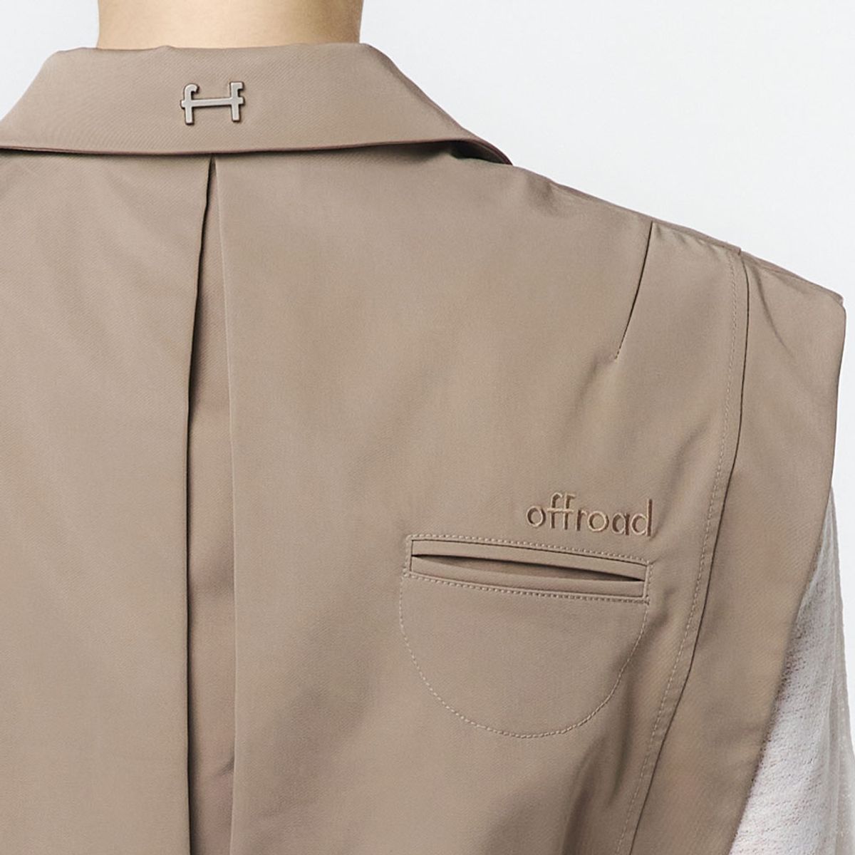 오프로드(OFFROAD) 여성 테일러드 VEST (베이지)_5LB1431