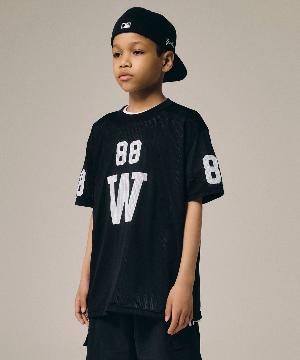 테이크이지 키즈(TAKEASY KIDS) 메쉬 풋볼 오버 저지 (블랙)