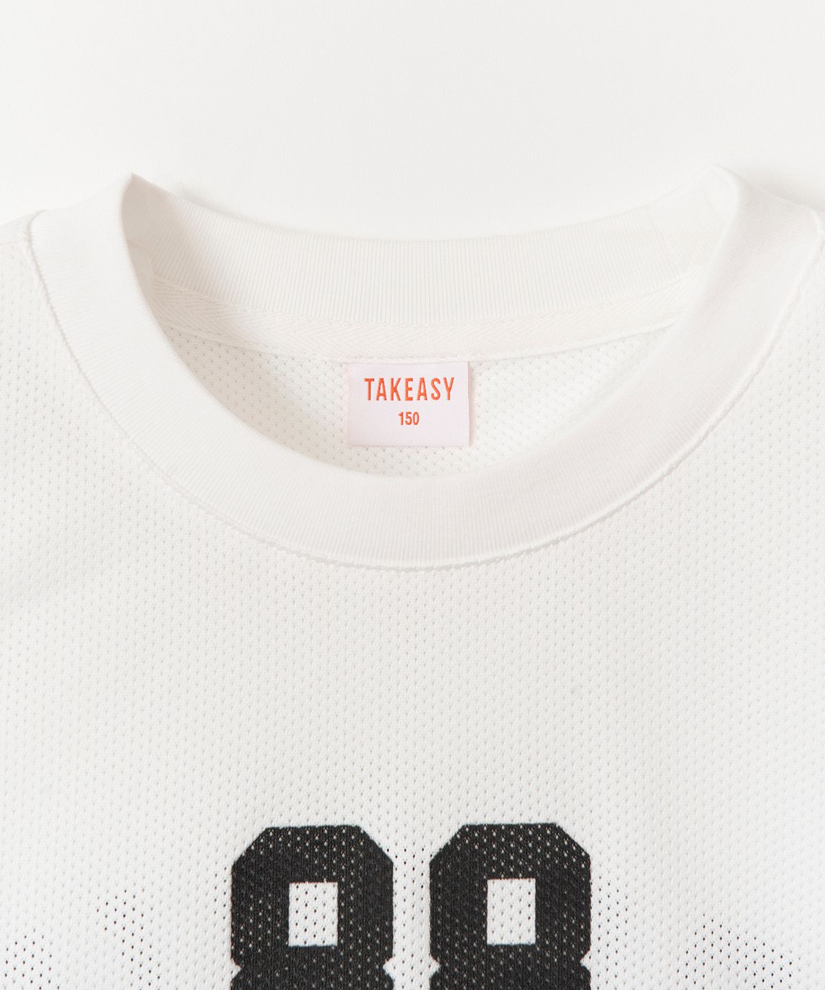 테이크이지 키즈(TAKEASY KIDS) 메쉬 풋볼 오버 저지 (화이트)