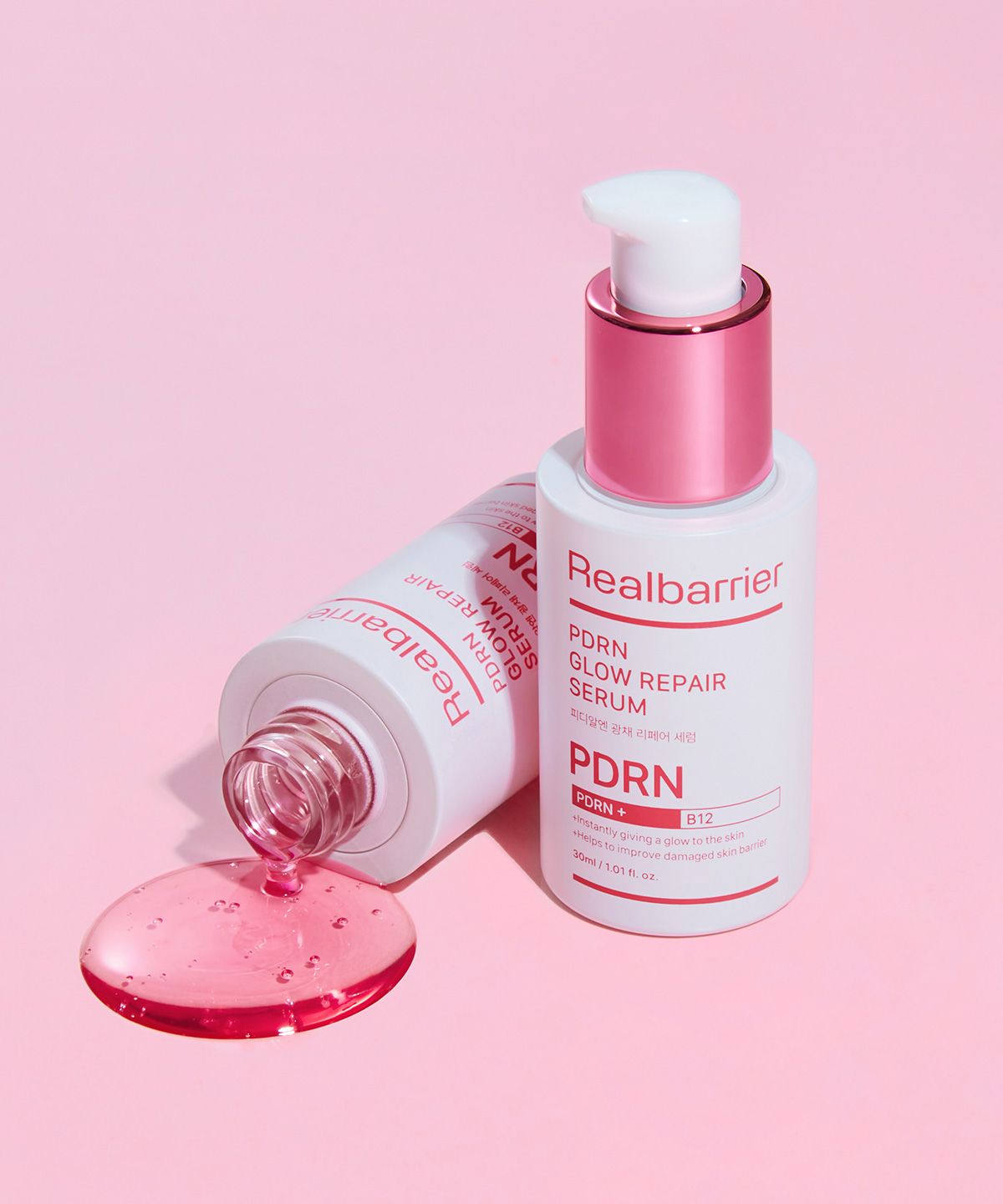 리얼베리어(REAL BARRIER) 피디알엔 광채 리페어 세럼 30ML X 2개+[증정]익스트림크림라이트25ML+모공브러쉬