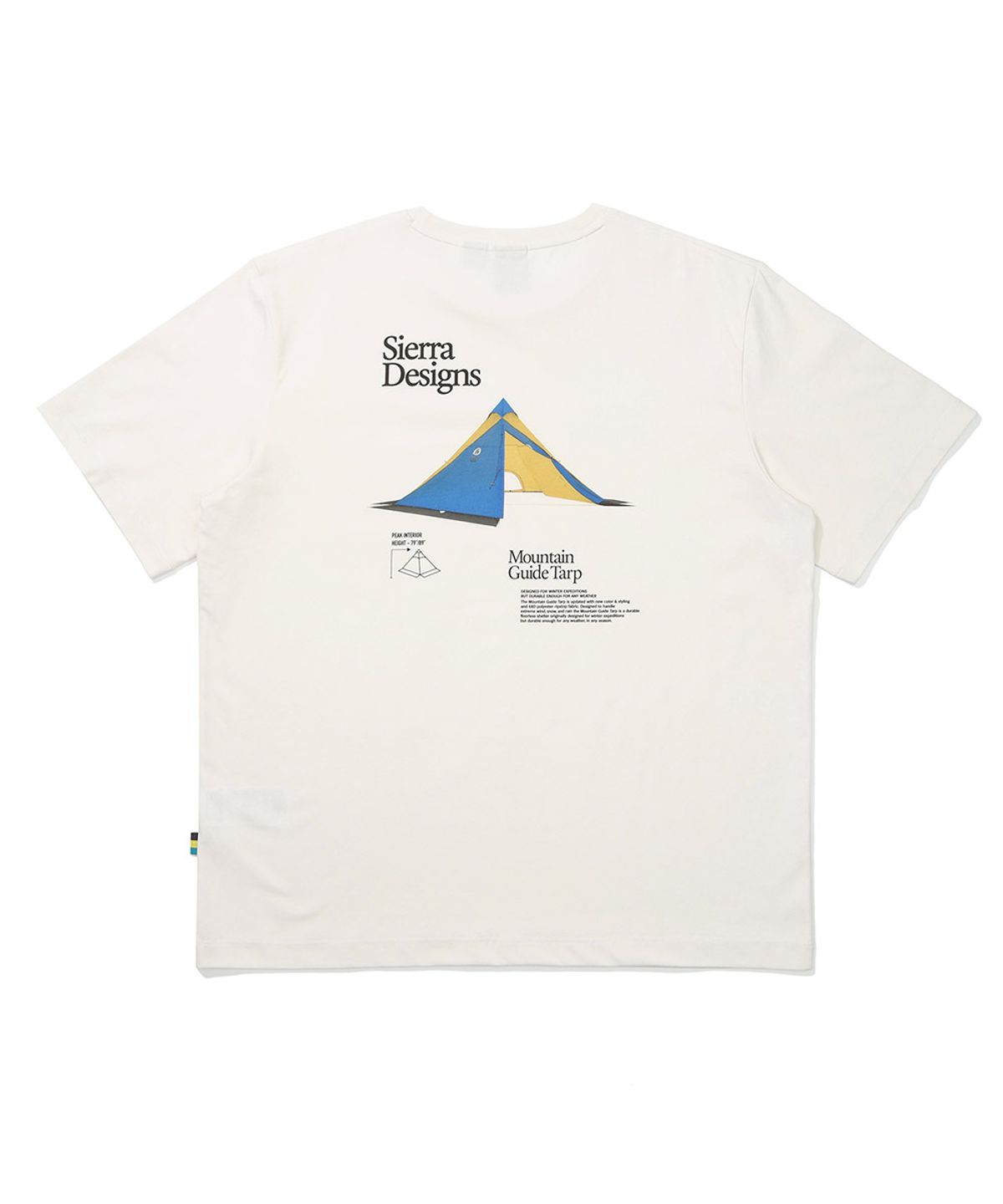시에라디자인(SIERRA DESIGNS) 마운틴가이드타프 칠라이트(CHILL-LITE) 반팔티셔츠 IVORY