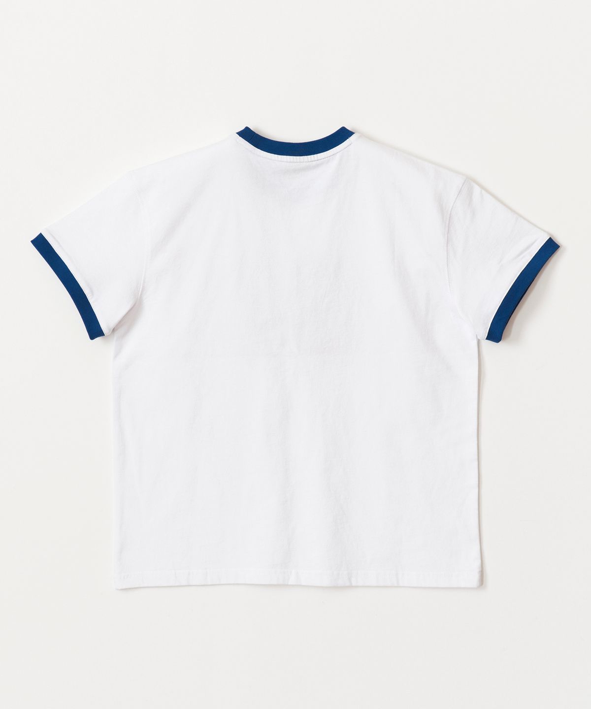 테이크이지 키즈(TAKEASY KIDS) 자이언트핏 링거 티셔츠 (화이트/배색네이비)