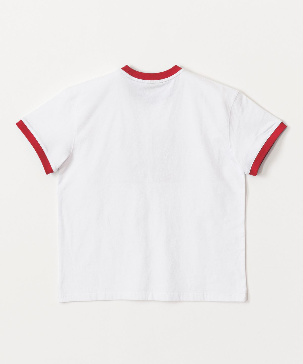 테이크이지 키즈(TAKEASY KIDS) 자이언트핏 링거 티셔츠 (화이트/배색레드)