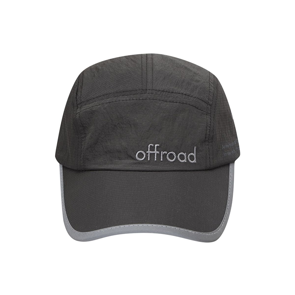 오프로드(OFFROAD) 유니  리플렉트 5패널 캡 (딥 차콜)_5LG7413