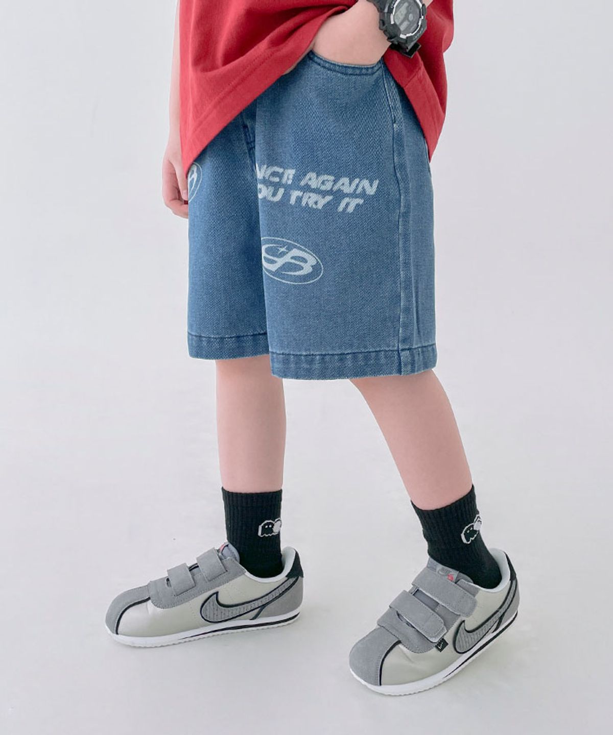 베리클로젯(BERRYCLOSET) 아티스트 데님 6부 팬츠