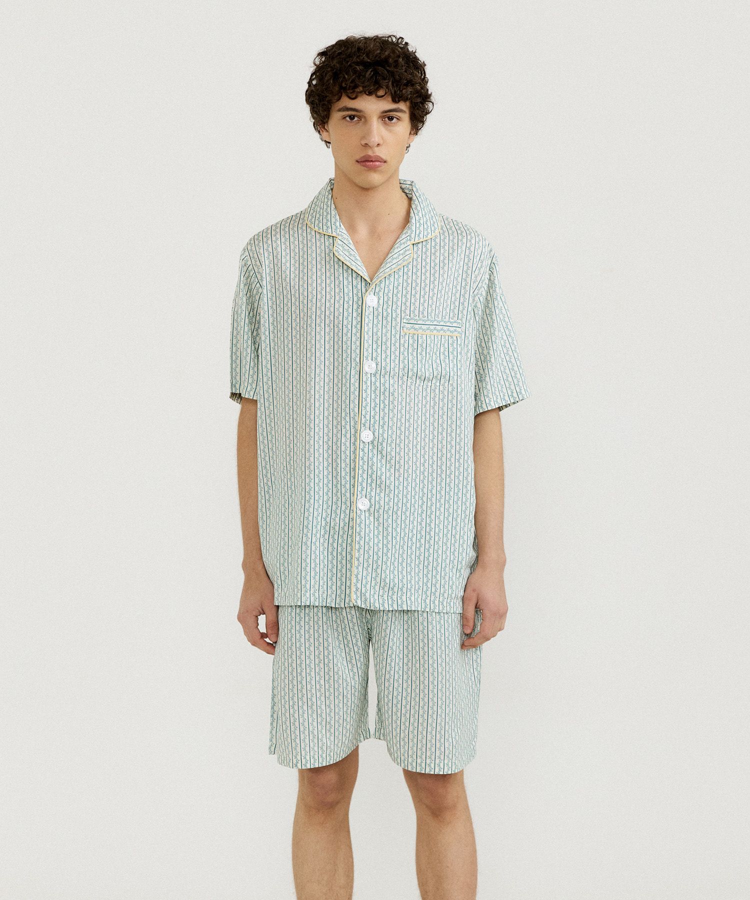 MUSINSA公式 | JO'S LOUNGE [Modal100] (m) Summer Short Pajama Set