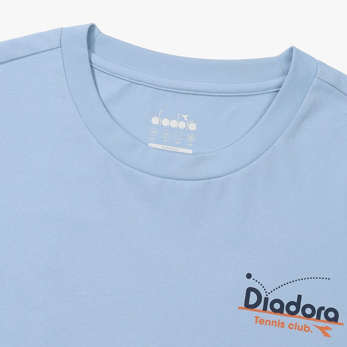 디아도라(diadora) AIRTEX 테니스코트 반팔 티셔츠 BLUE