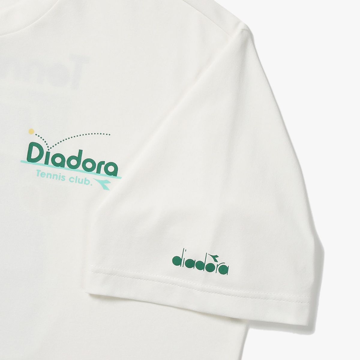 디아도라(diadora) AIRTEX 테니스코트 반팔 티셔츠 OFF WHITE