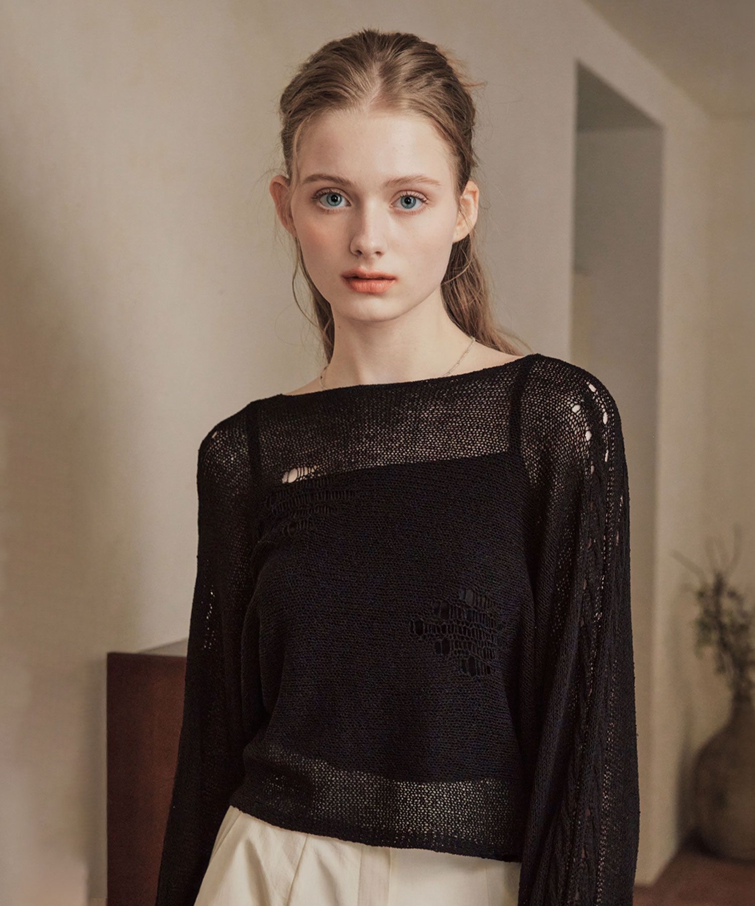 【MODERNIF】May Openwork Boucle Knit Openwork bouclé knit Jaxon sweater | Eytys | | Simons