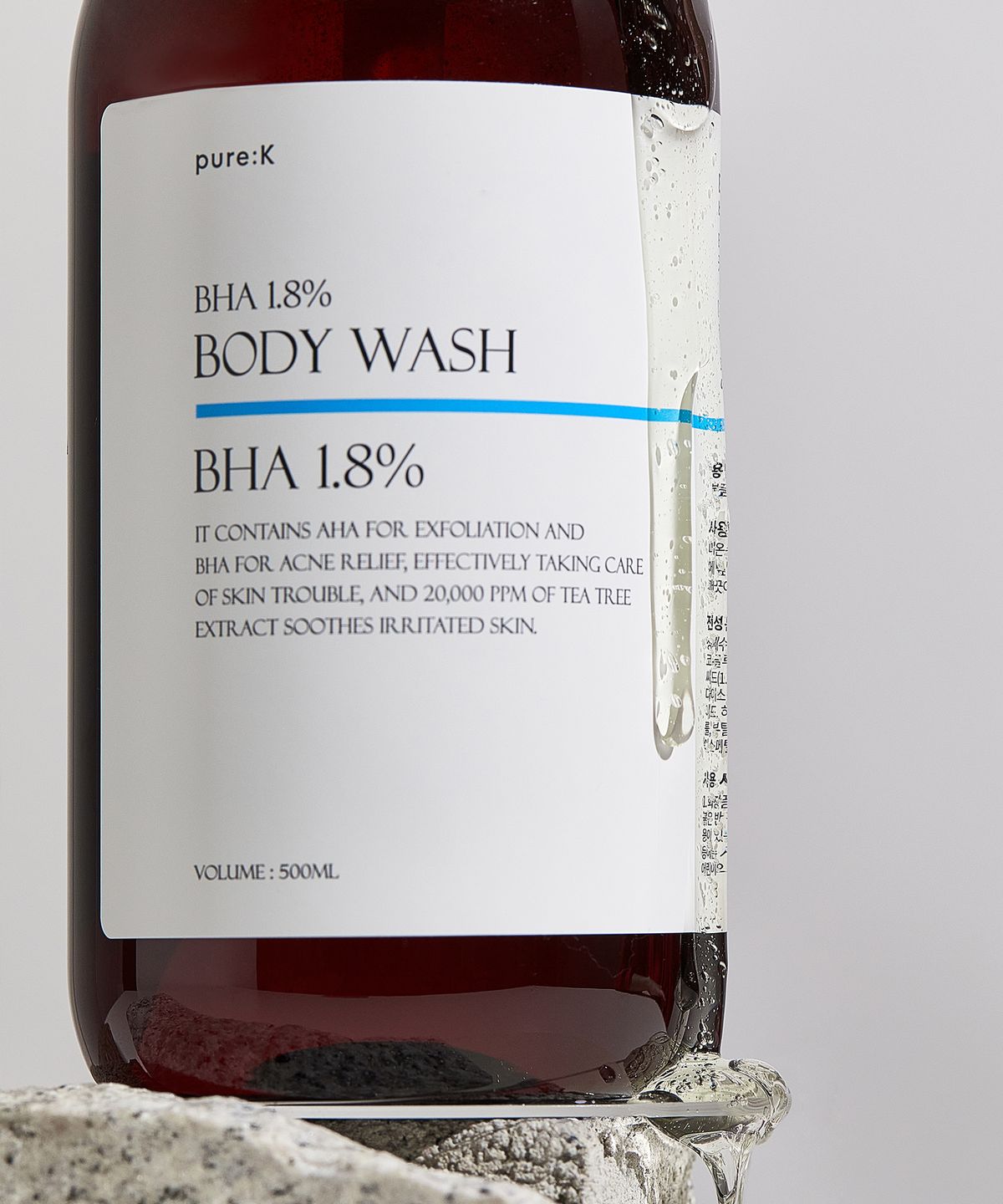 퓨어케이(PURE K) BHA 1.8% 트러블 케어 바디워시 라임앤바질만다린 500ml