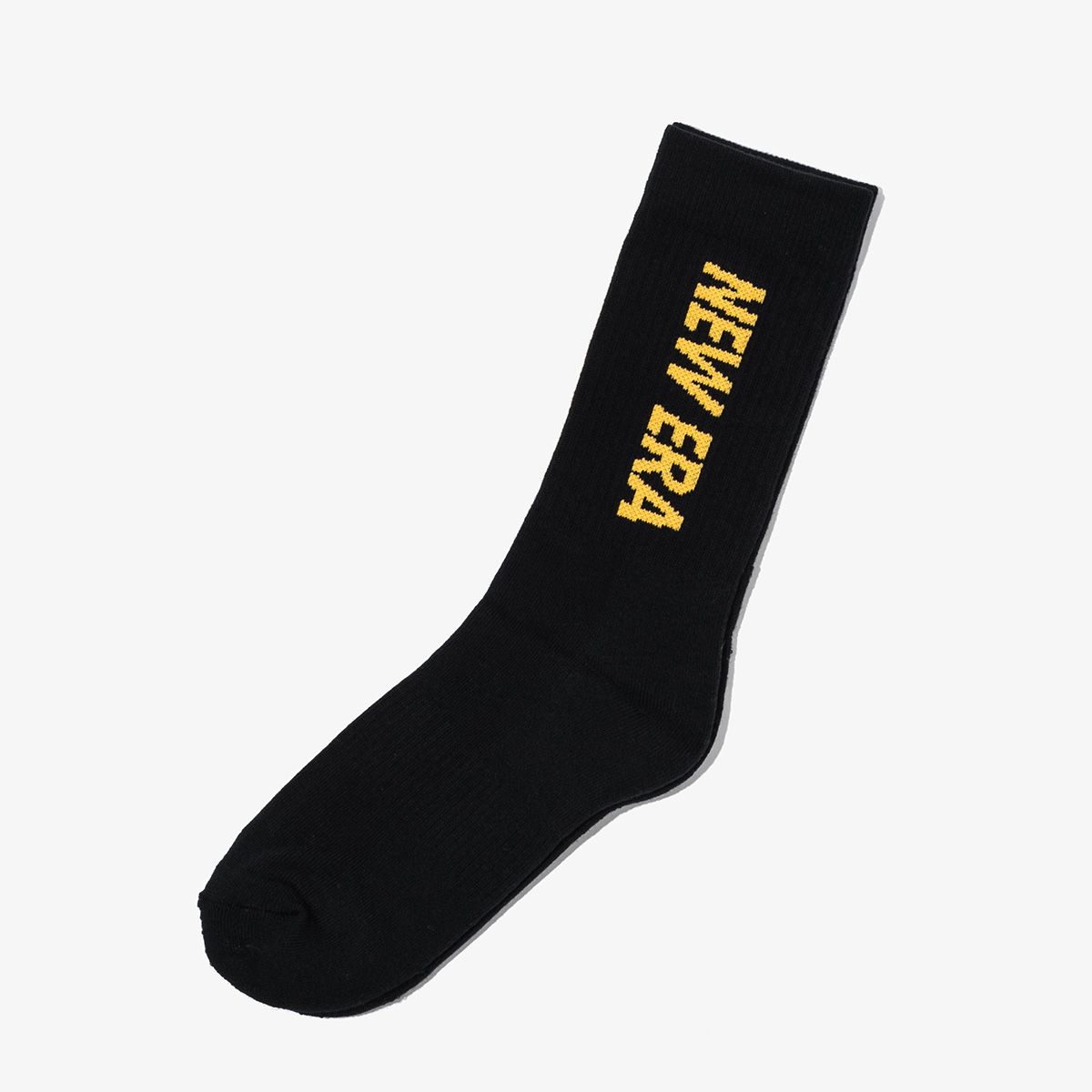 뉴에라(NEW ERA) 뉴에라 스크립트 크루 삭스 2팩 블랙/화이트 14475418