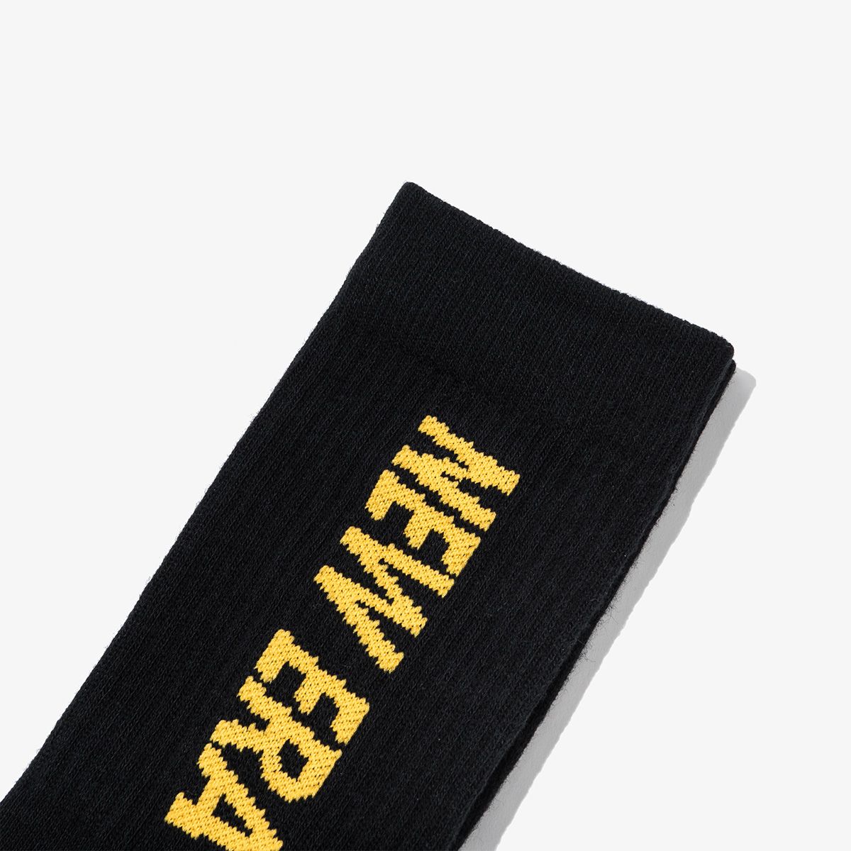 뉴에라(NEW ERA) 뉴에라 스크립트 크루 삭스 2팩 블랙/화이트 14475418