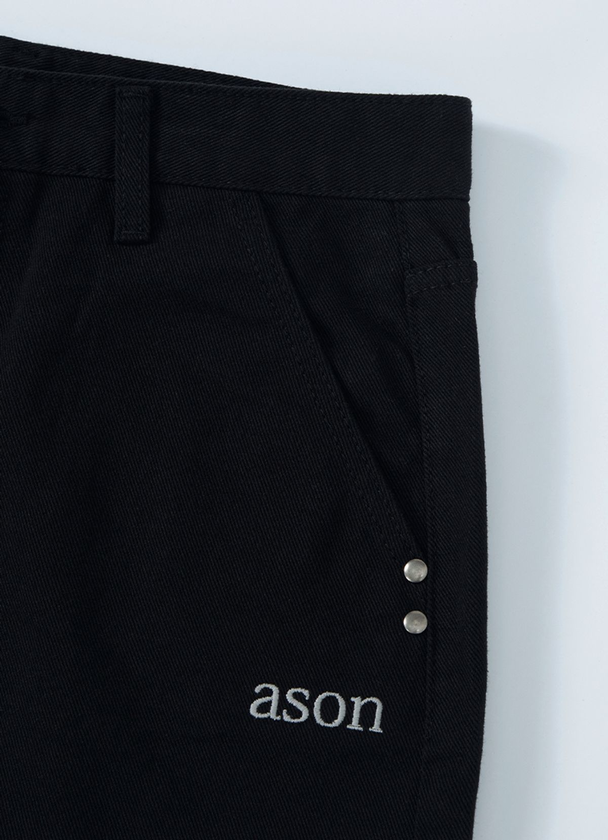 애즈온(ASON) POG SKIRT / BLACK