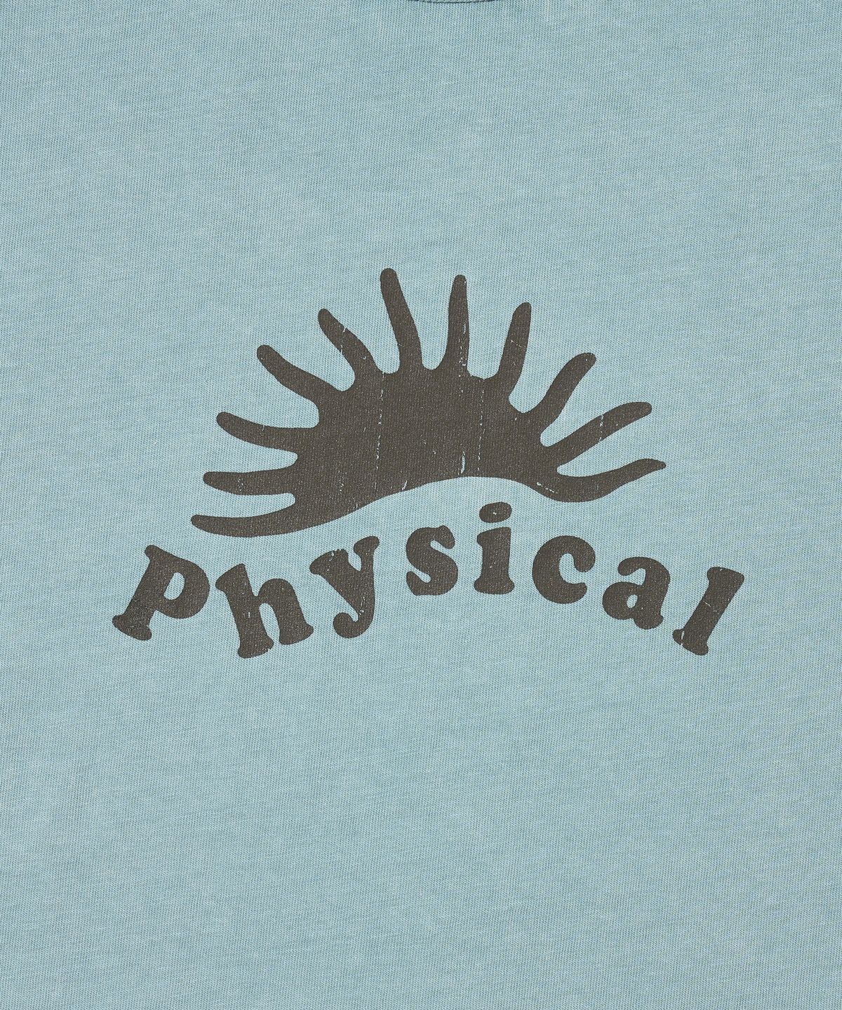 피지컬 디파트먼트(PHYSICAL DEPARTMENT) 우먼즈 선셋 크롭 반팔티셔츠_블루