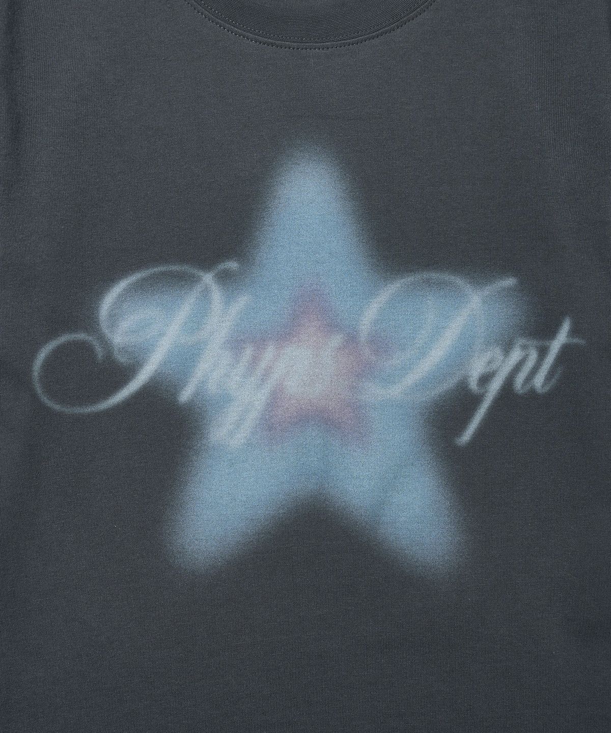 피지컬 디파트먼트(PHYSICAL DEPARTMENT) 우먼즈 스타 스프레이 반팔티셔츠_차콜