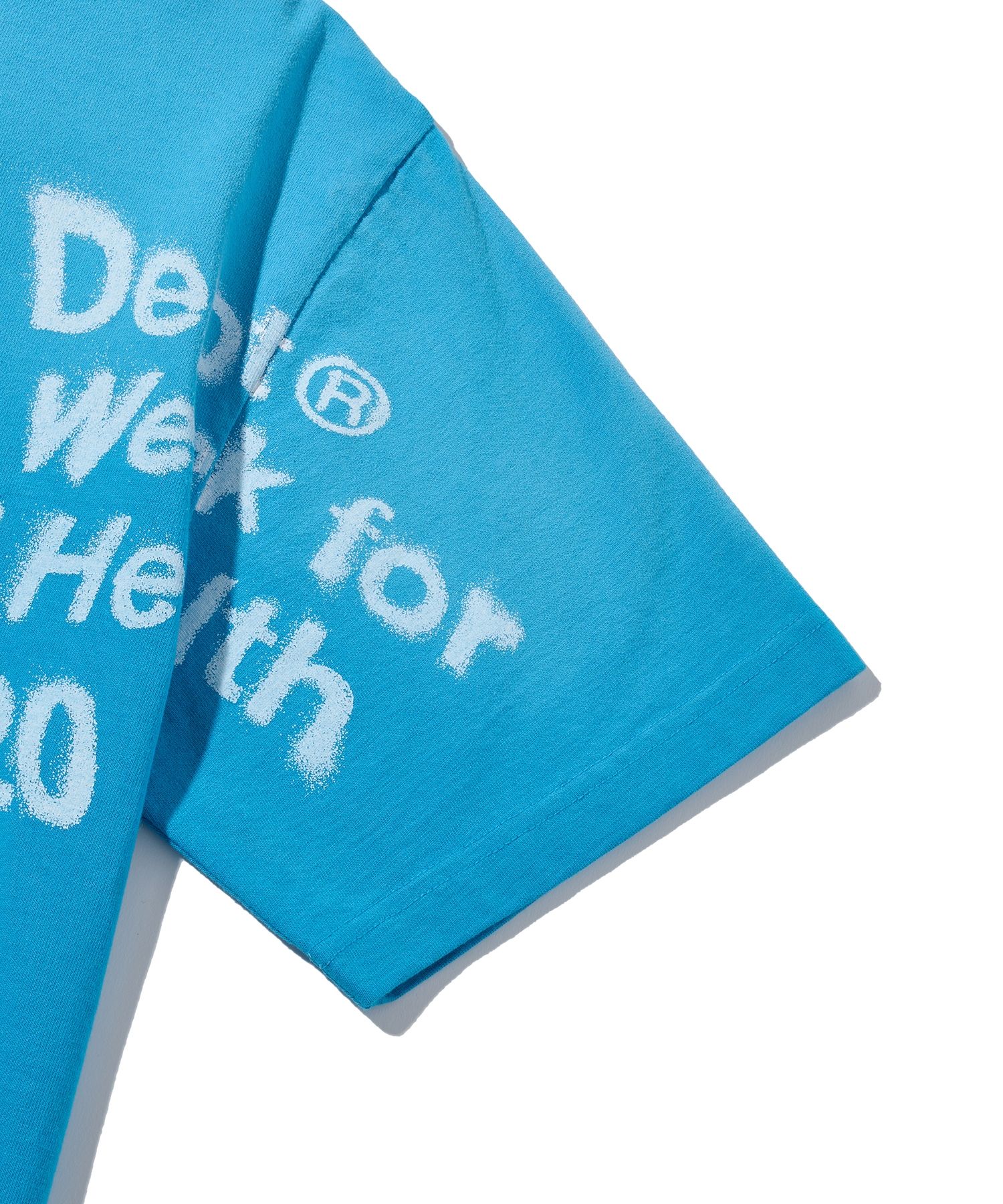 ★ Phyps Department★ Typo Spray Short Sleeve T-Shirt Charc MUSINSA | PHYPS Over typo spray short sleeve t-shirt_blue
