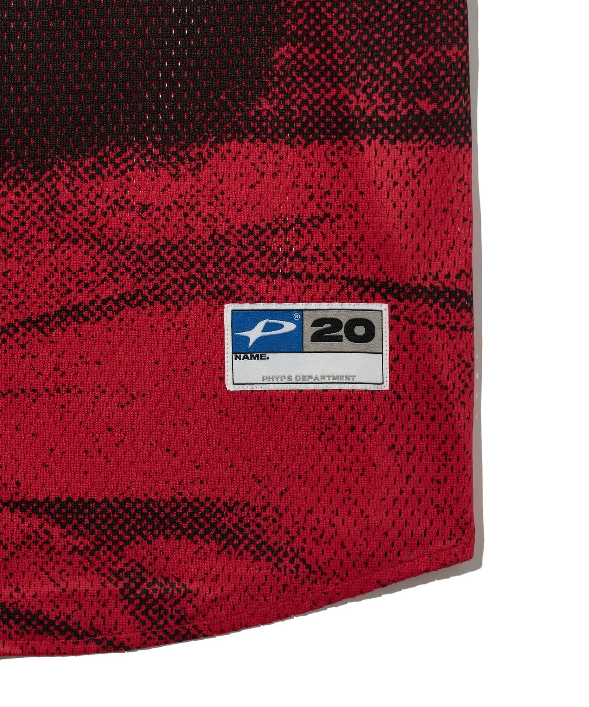 피지컬 디파트먼트(PHYSICAL DEPARTMENT) 네코 베이스볼 유니폼 메쉬 반팔티셔츠_레드