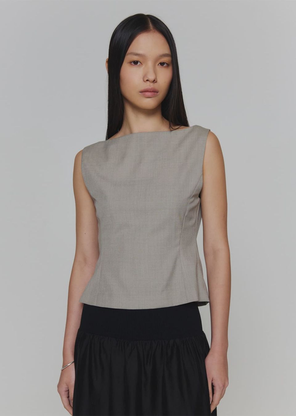 MUSINSA | AMOMENTO SCOOP NECK TWO WAY VEST