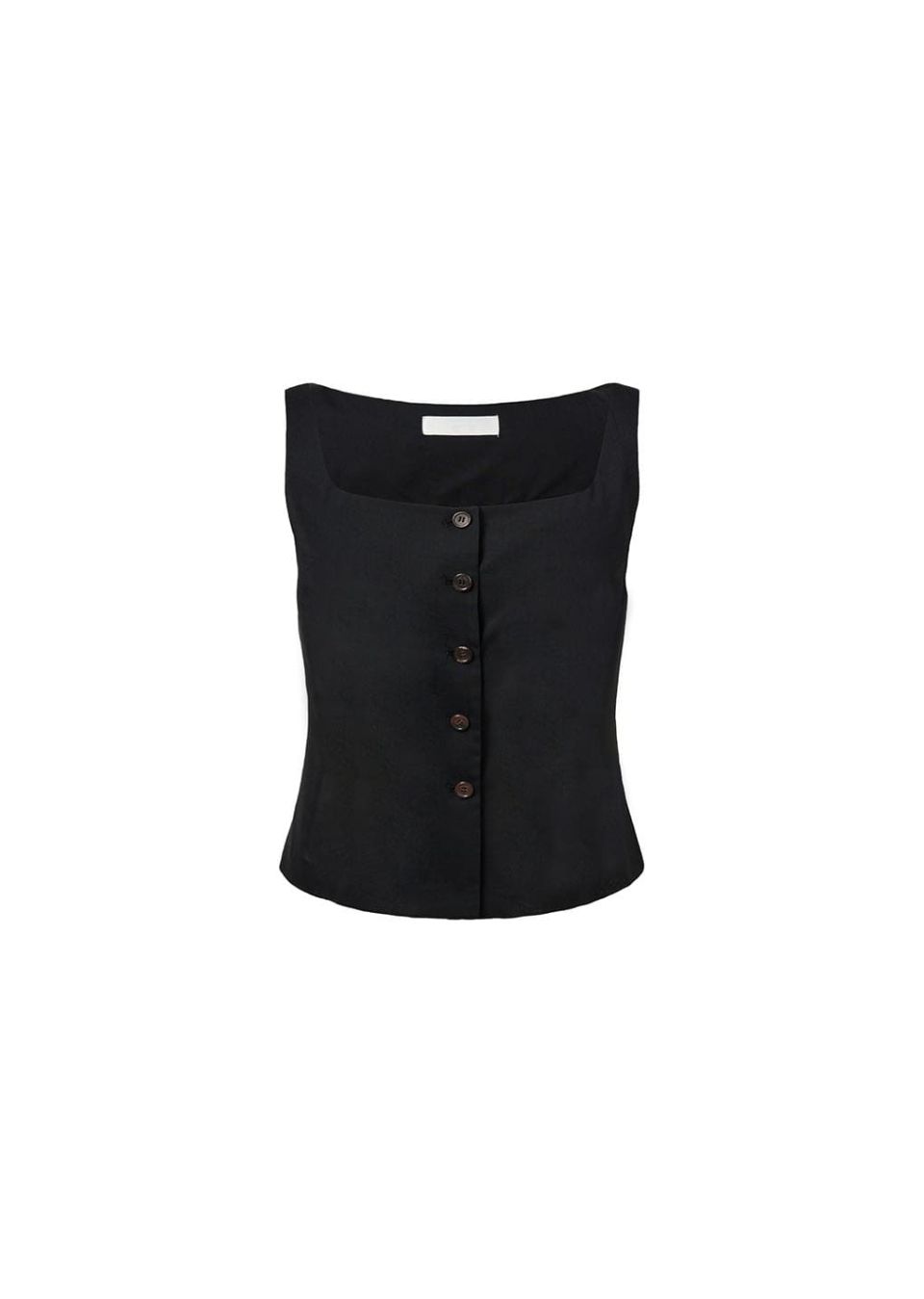 MUSINSA | AMOMENTO SHEER SCOOP NECK TWO WAY VEST