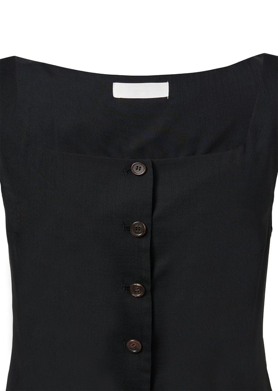 MUSINSA | AMOMENTO SHEER SCOOP NECK TWO WAY VEST