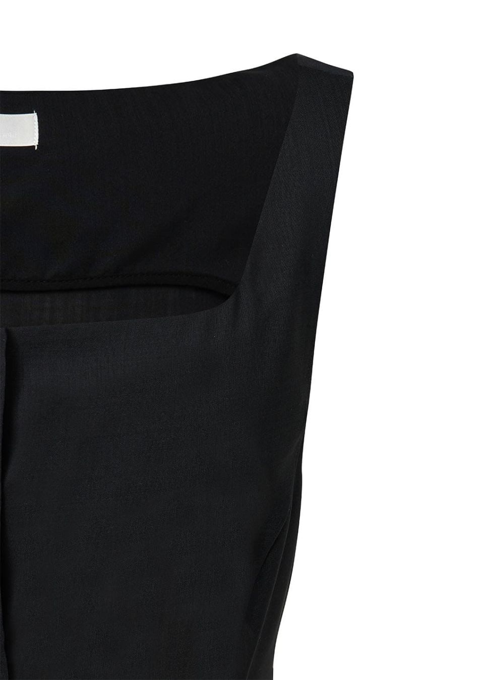 MUSINSA | AMOMENTO SHEER SCOOP NECK TWO WAY VEST