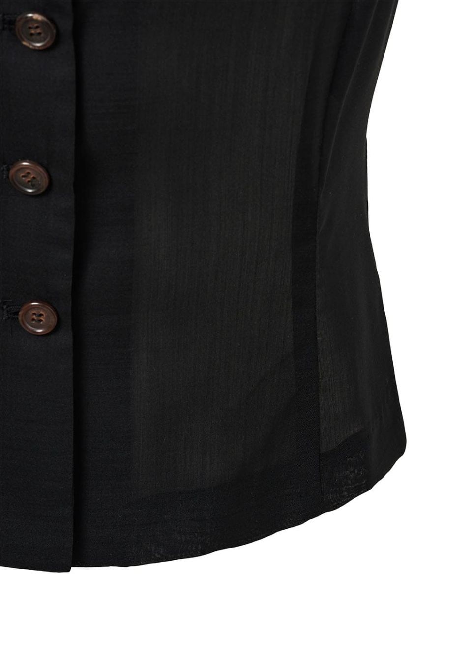 MUSINSA | AMOMENTO SHEER SCOOP NECK TWO WAY VEST