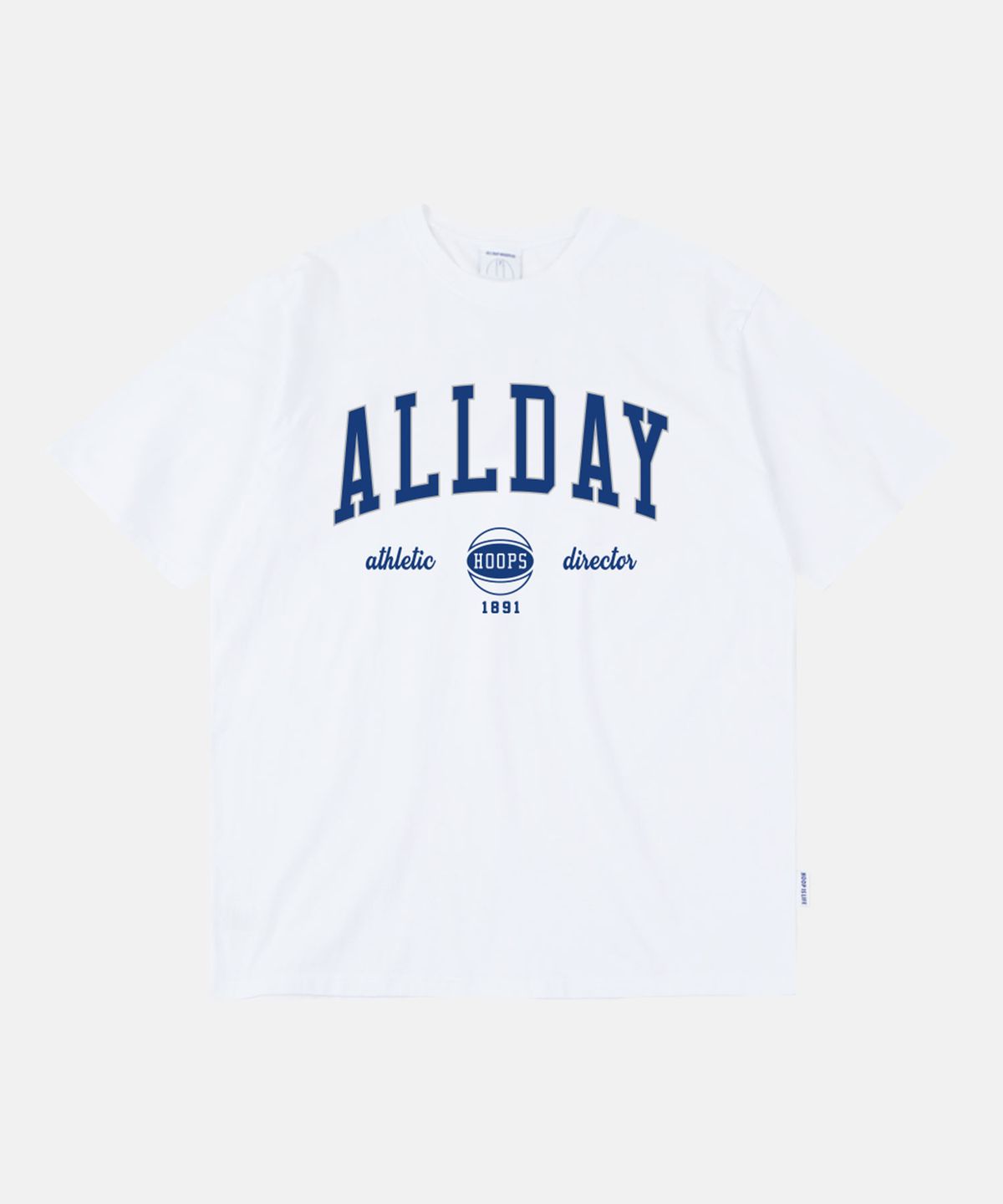 올데이훕스(ALL DAY HOOPS) 올데이 아치로고 반팔티 화이트