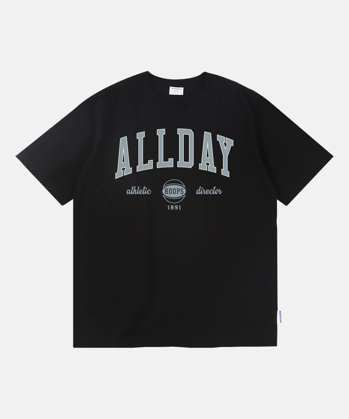 올데이훕스(ALL DAY HOOPS) 올데이 아치로고 반팔티 블랙