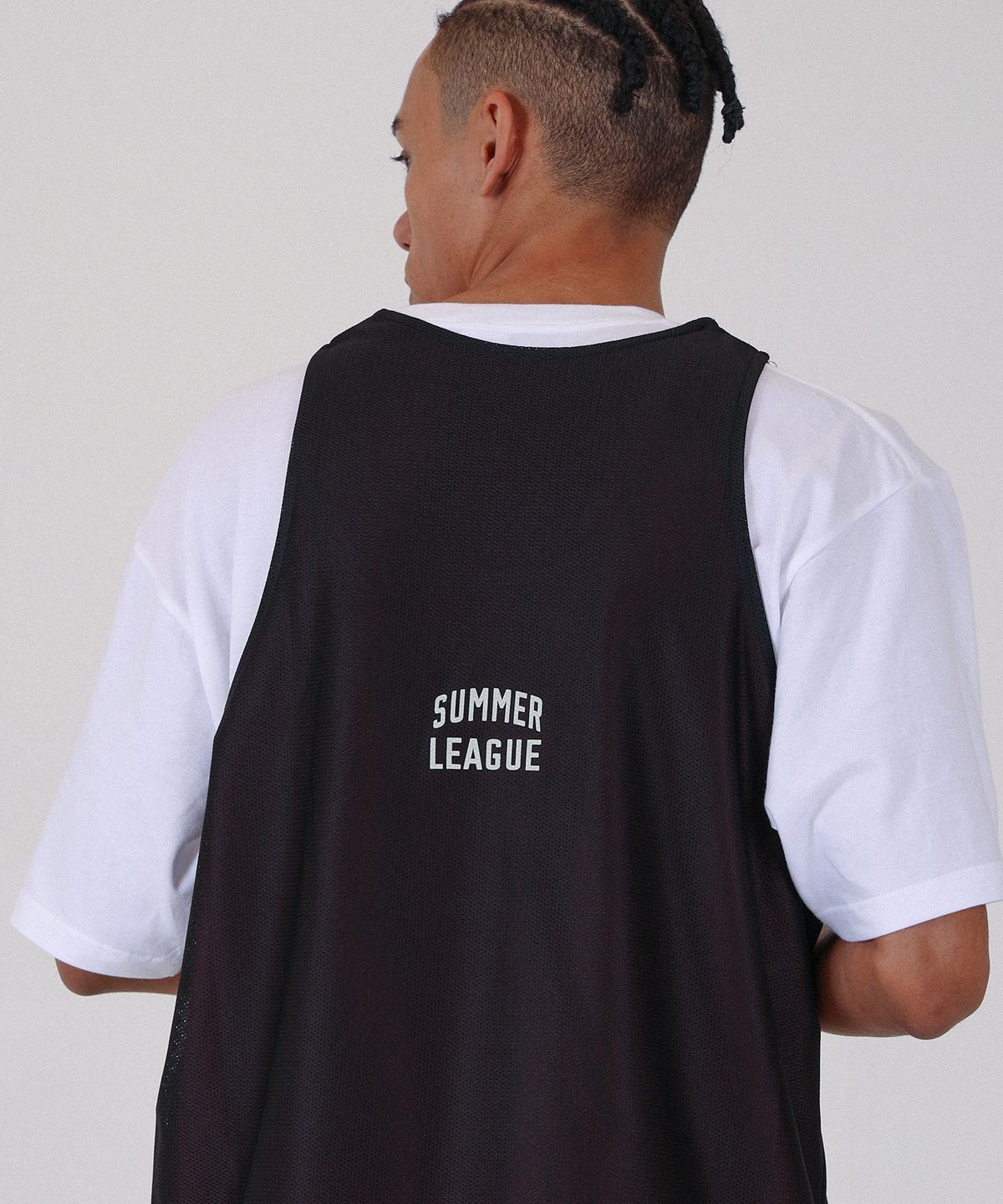 올데이훕스(ALL DAY HOOPS) ADH 아치로고 클래식 양면져지 [블랙/딥레드]