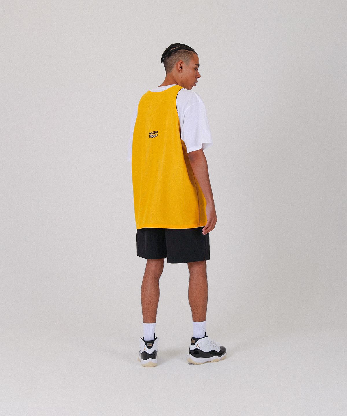 올데이훕스(ALL DAY HOOPS) ADH 써클로고 클래식 양면져지 [네이비/옐로우]