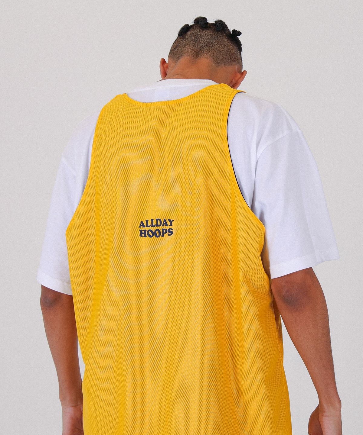올데이훕스(ALL DAY HOOPS) ADH 써클로고 클래식 양면져지 [네이비/옐로우]