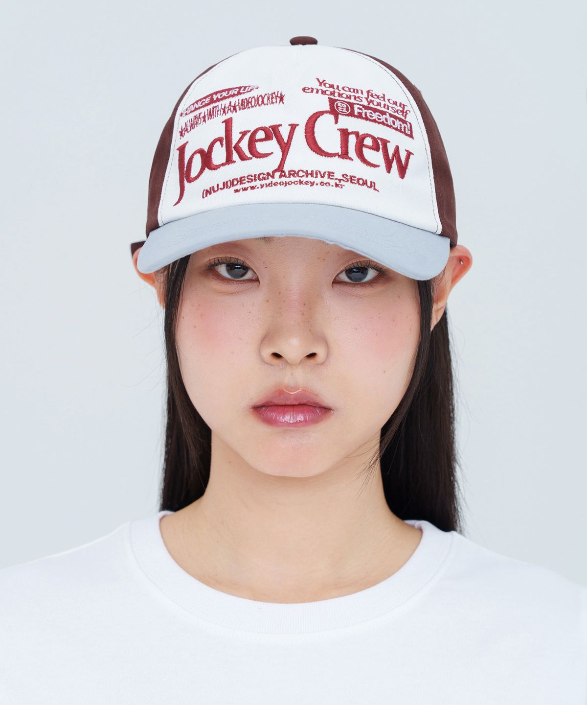 비디오자키(VIDEO JOCKEY) 자키크루 볼캡 [브라운]