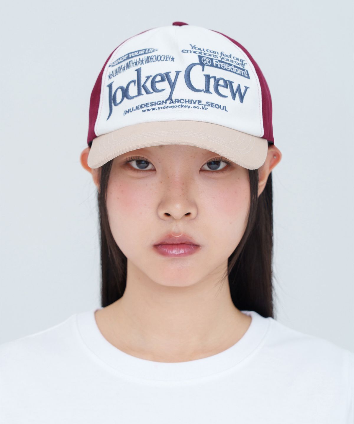 비디오자키(VIDEO JOCKEY) 자키크루 볼캡 [레드]