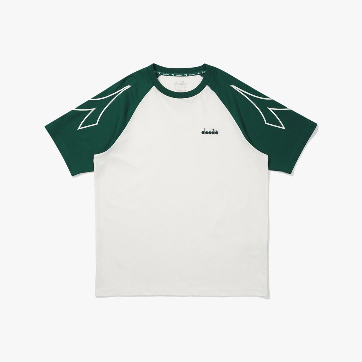 디아도라(diadora) 벤토 래글런 반팔 티셔츠 OFF WHITE