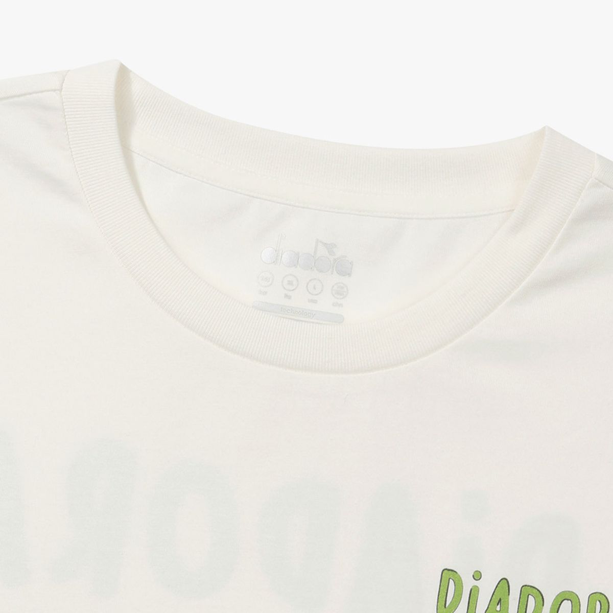디아도라(diadora) 테니스볼 그래픽 반팔 티셔츠 OFF WHITE