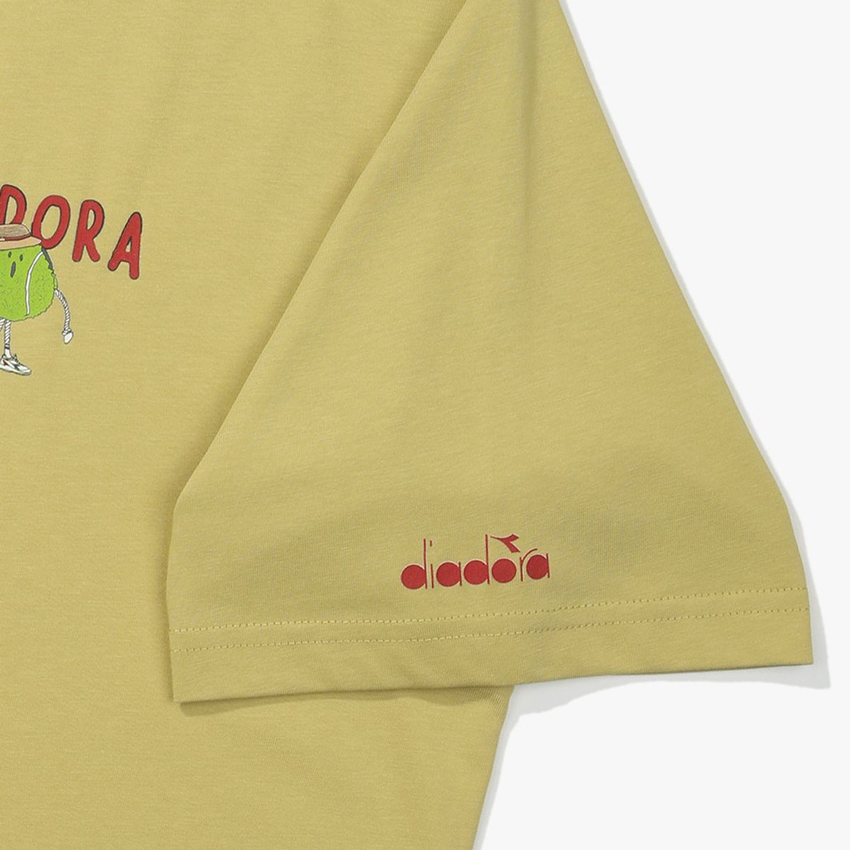 디아도라(diadora) 테니스볼 그래픽 반팔 티셔츠 YELLOW