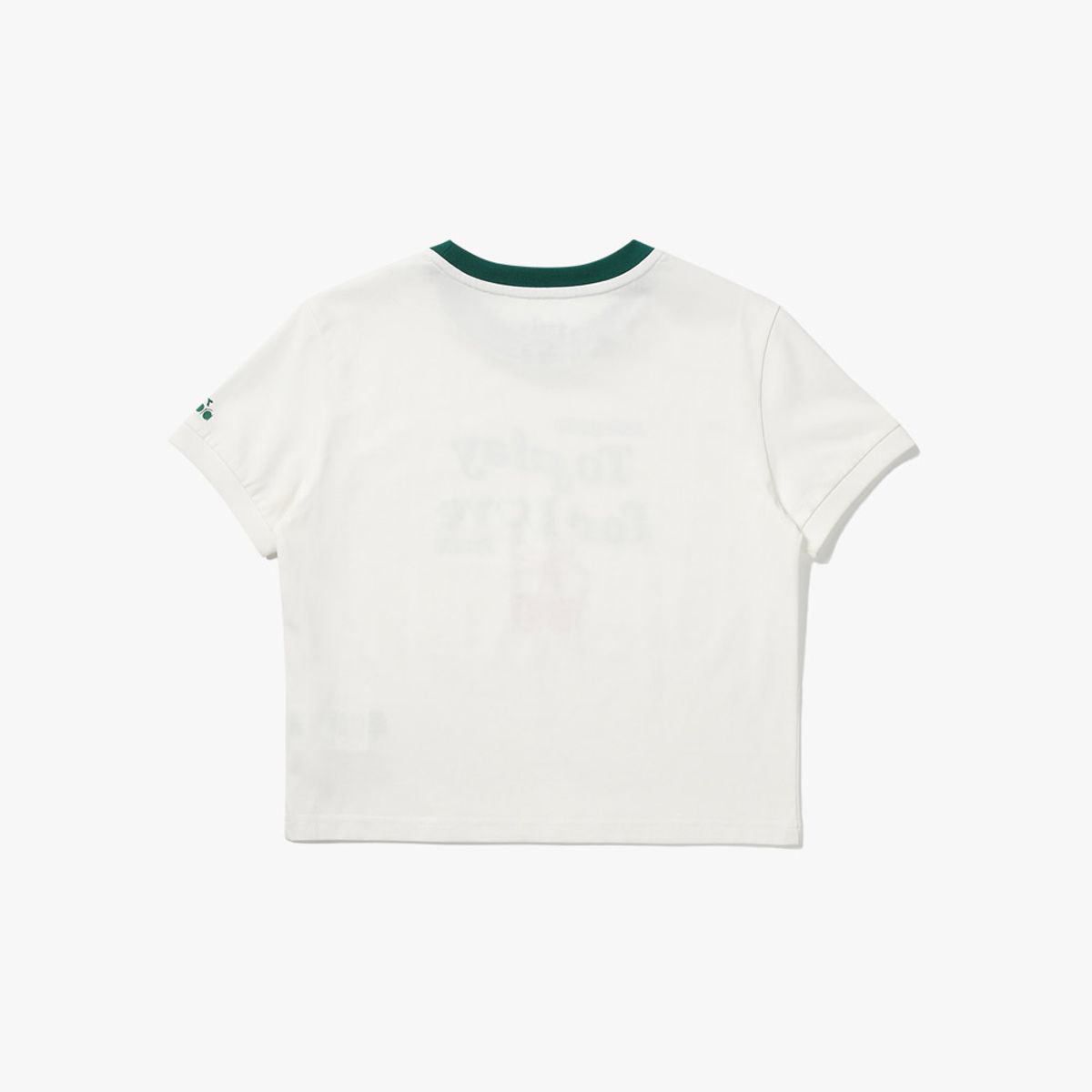 디아도라(diadora) 플레이포러브체리 링거 반팔 티셔츠 OFF WHITE
