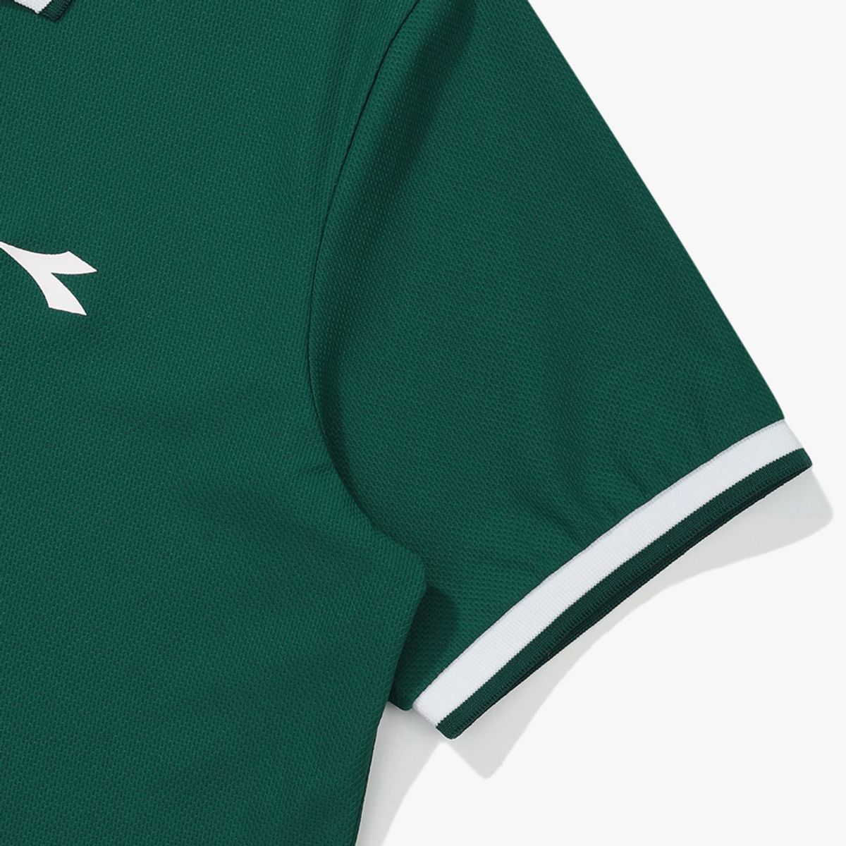 디아도라(diadora) 클래식 테니스 카라 반팔 티셔츠 우먼 GREEN