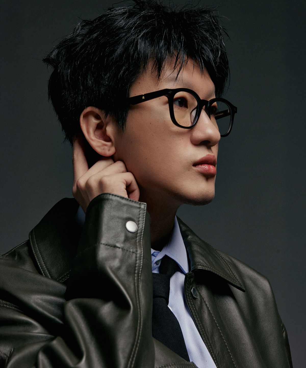 스프링스트링스(SPRINGSTRINGS) 클래식 뿔테 안경 아이넘버 5 [블랙]