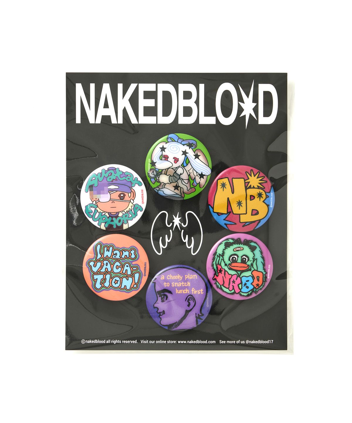 네이키드블러드(NAKEDBLOOD) NBD HYPER FUN Badge Set