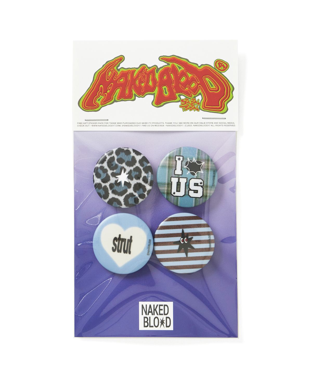 네이키드블러드(NAKEDBLOOD) NBD MIX & MOTIF Badge Set