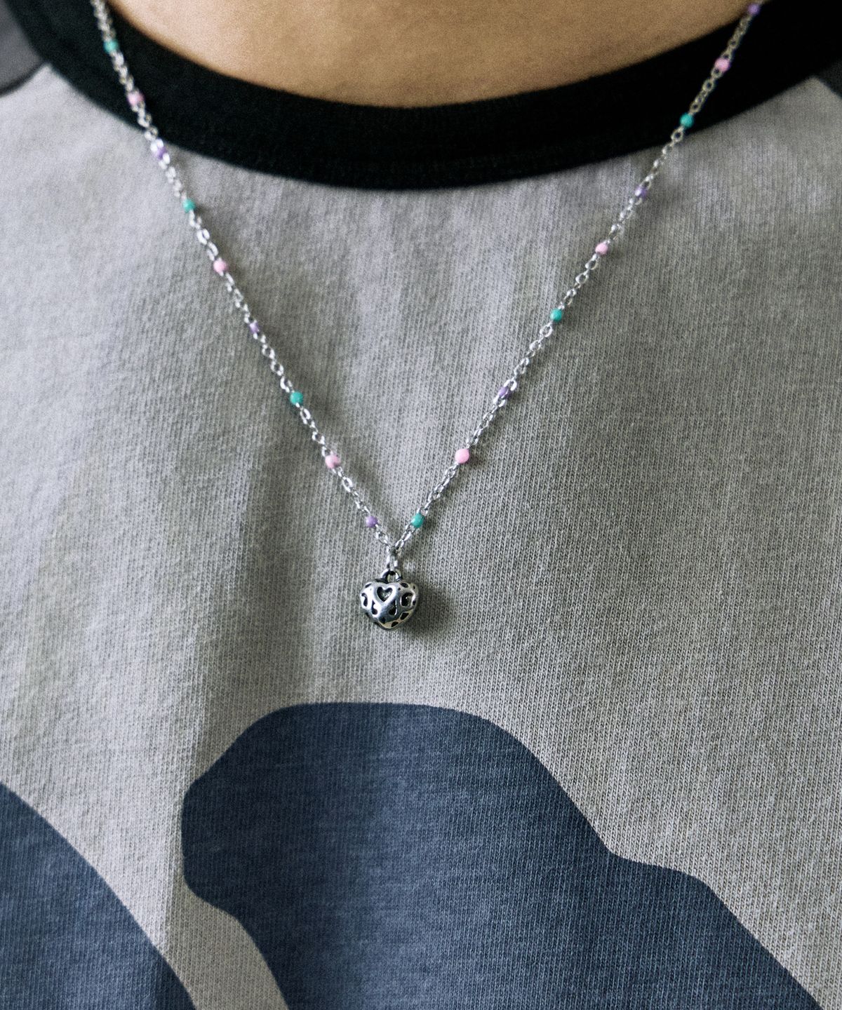 네이키드블러드(NAKEDBLOOD) [HANDMADE] BABY ANTIQUE HEART Necklace
