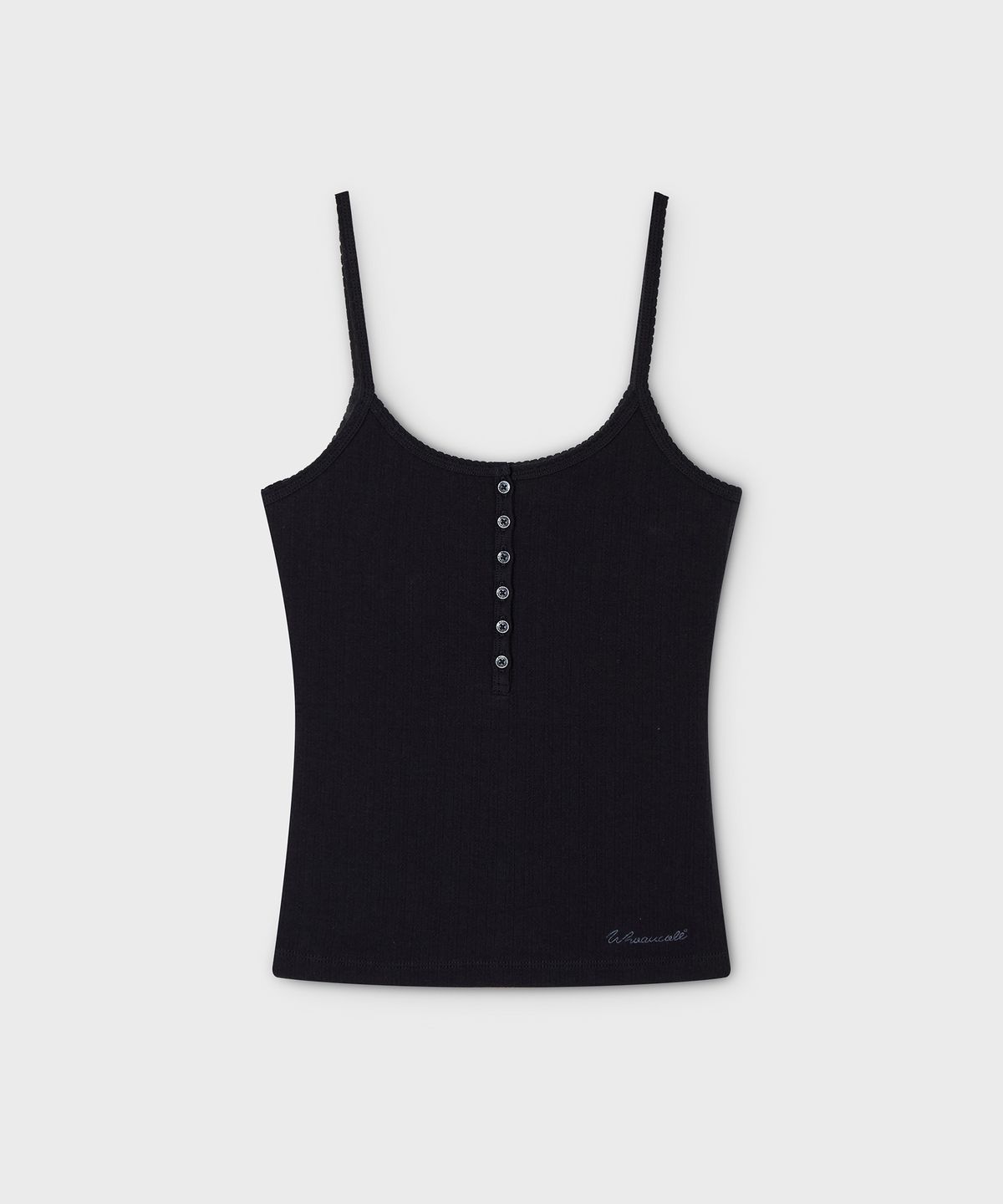 후아유(WHO.A.U) Eyelet Henry Neck Sleeveless / WHRNG2522F