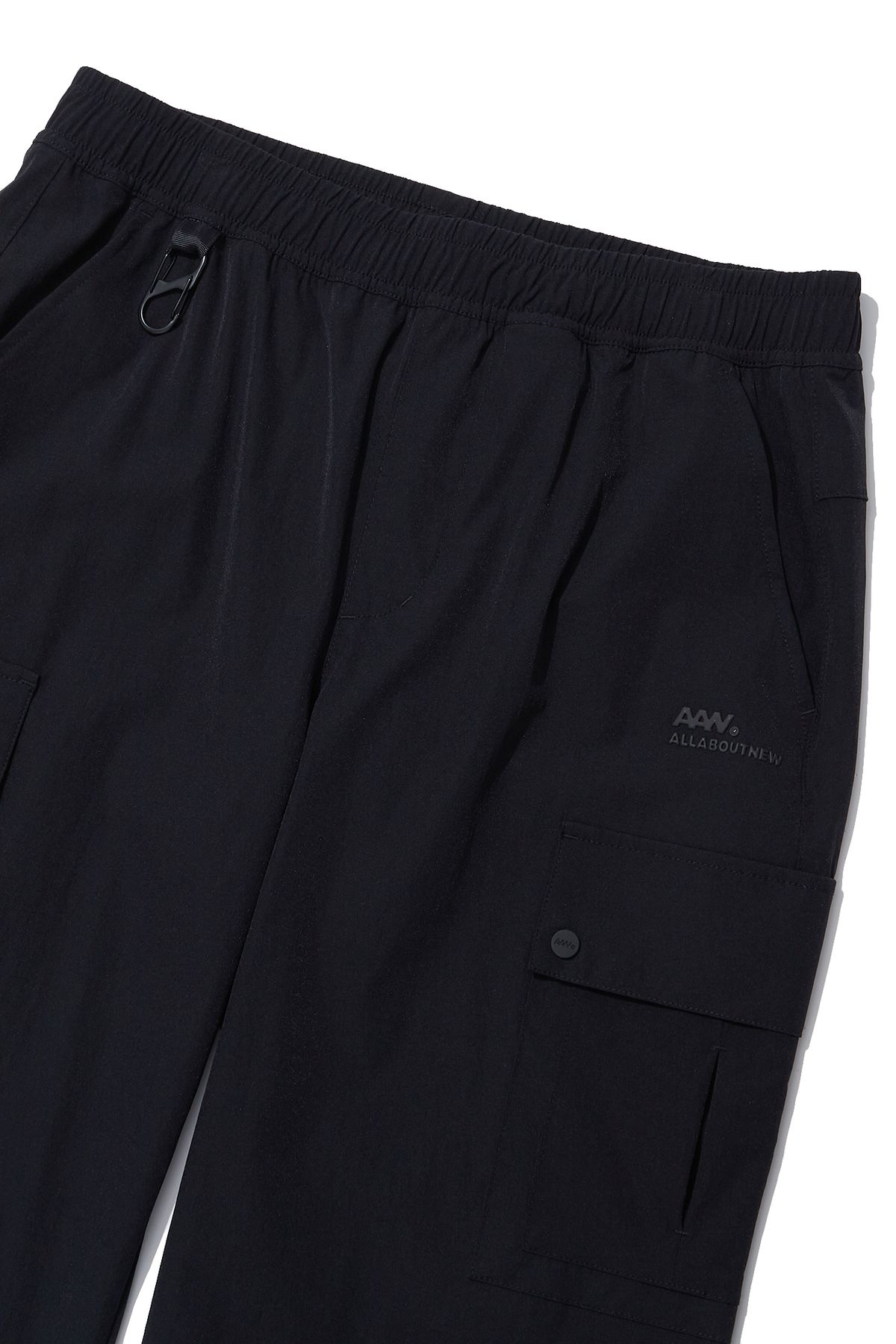 올어바웃뉴(ALL ABOUT NEW) 카라비너 7부 카고 팬츠 블랙 ANZ2PM03ABK